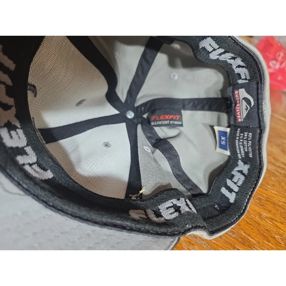 Quicksilver Vintage hat‎ Gray Flex Fit Y2K